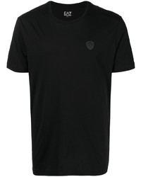 Ea7 Emporio Armani Logo Patch Cotton T Shirt