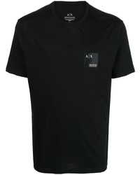 Armani Exchange Logo Patch Cotton T Shirt