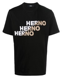Herno Logo Patch Cotton T Shirt