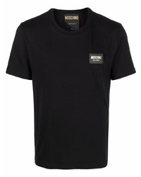 Moschino Logo Patch Crew Neck T Shirt