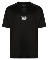 Emporio Armani Logo Patch Crew Neck T Shirt