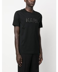 Karl Lagerfeld Logo Patch Organic Cotton T Shirt