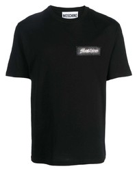 Moschino Logo Patch Organic Cotton T Shirt