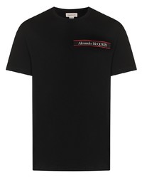 Alexander McQueen Logo Patch Round Neck T Shirt