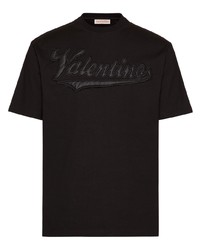 Valentino Logo Patch Short Sleeved T Shirt