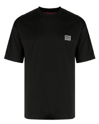 Hugo Logo Patch Shoulder Stripe T Shirt