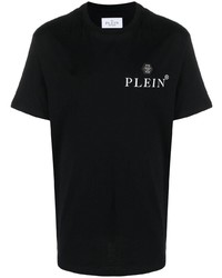 Philipp Plein Logo Plaque Cotton T Shirt