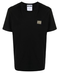 Moschino Logo Plaque Short Sleeve T Shirt