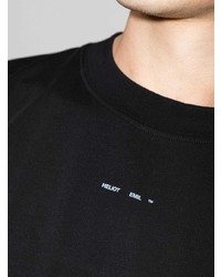 Heliot Emil Logo Print Cotton T Shirt