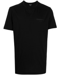 Giorgio Armani Logo Print Cotton T Shirt