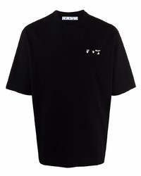 Off-White Logo Print Crew Neck Short Sleeve T Shirt