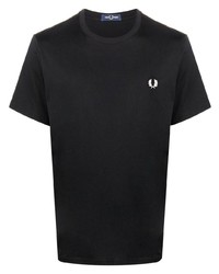 Fred Perry Logo Print Crew Neck T Shirt