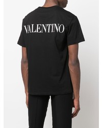 Valentino Logo Print Crewneck T Shirt