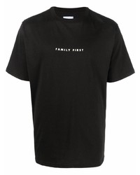 Family First Logo Print Crewneck T Shirt
