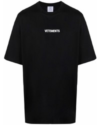 Vetements Logo Print Drop Shoulder T Shirt