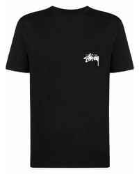 Stussy Logo Print Short Sleeved T Shirt