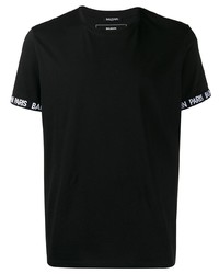 Balmain Logo Sleeve T Shirt