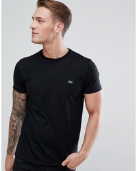 Lacoste Logo T Shirt In Black
