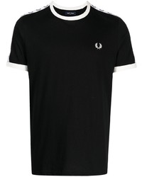 Fred Perry Logo Tape Cotton T Shirt