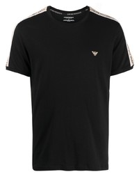 Emporio Armani Logo Tape Stretch Cotton T Shirt