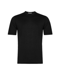 John Smedley Lorca Crewneck T Shirt In Black At Nordstrom