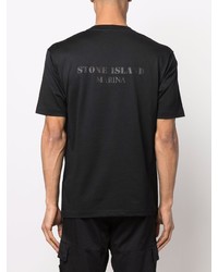Stone Island Marina Logo Print T Shirt