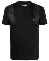 Les Hommes Mesh Panelled T Shirt