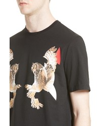 Neil Barrett Mirrored Owl T Shirt