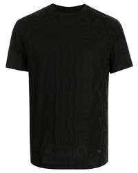 Emporio Armani Monogram Print Short Sleeve T Shirt