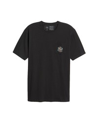 Vans Off The Wall Graphic Pocket Tee In Black Peace Sign At Nordstrom