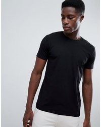 Esprit Organic Muscle Fit T Shirt In Black