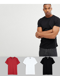 ASOS DESIGN Organic T Shirt With Crew Neck 3 Pack Save