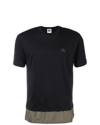 Les Hommes Urban Panelled Crewneck T Shirt