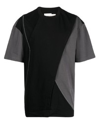 Feng Chen Wang Panelled Design Cotton T Shirt