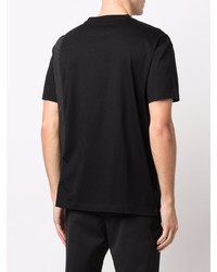 Les Hommes Panelled Jersey T Shirt