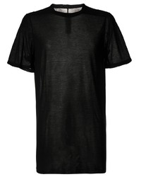 Rick Owens Piped Trim Long Line T Shirt