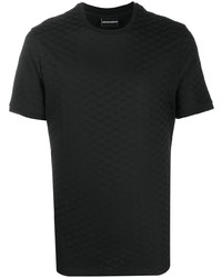 Emporio Armani Plain Textured T Shirt