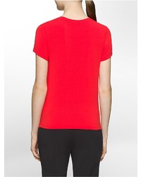 Calvin Klein Platinum Stretch Jersey Short Sleeve T Shirt