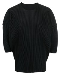 Homme Plissé Issey Miyake Pleated Drop Shoulder T Shirt