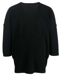 Homme Plissé Issey Miyake Pleated Dropped Shoulders Top