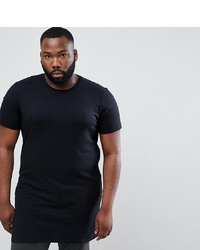 ASOS DESIGN Plus Super Longline T Shirt In Black
