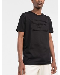 Dolce & Gabbana Raised Logo Round Neck T Shirt