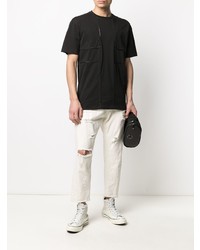 John Richmond Raised Seam Panelled T Shirt