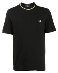 Fred Perry Rib Trimmed Cotton T Shirt