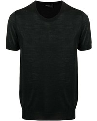 Roberto Collina Rib Trimmed Merino Wool T Shirt