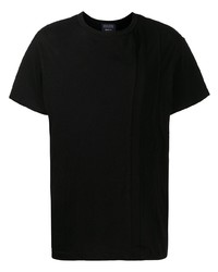 Yohji Yamamoto Ribbed Detail Cotton T Shirt