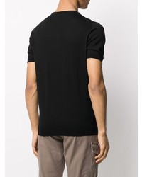 Roberto Collina Ribbed Trim Cotton T Shirt