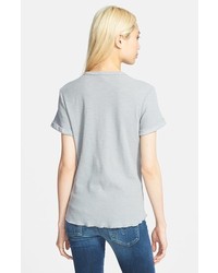 James Perse Rolled Sleeve Thermal Tee