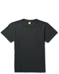 Velva Sheen Rolled Slim Fit Slub Cotton Jersey T Shirt