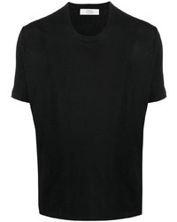 Mauro Ottaviani Round Neck Stretch Linen T Shirt